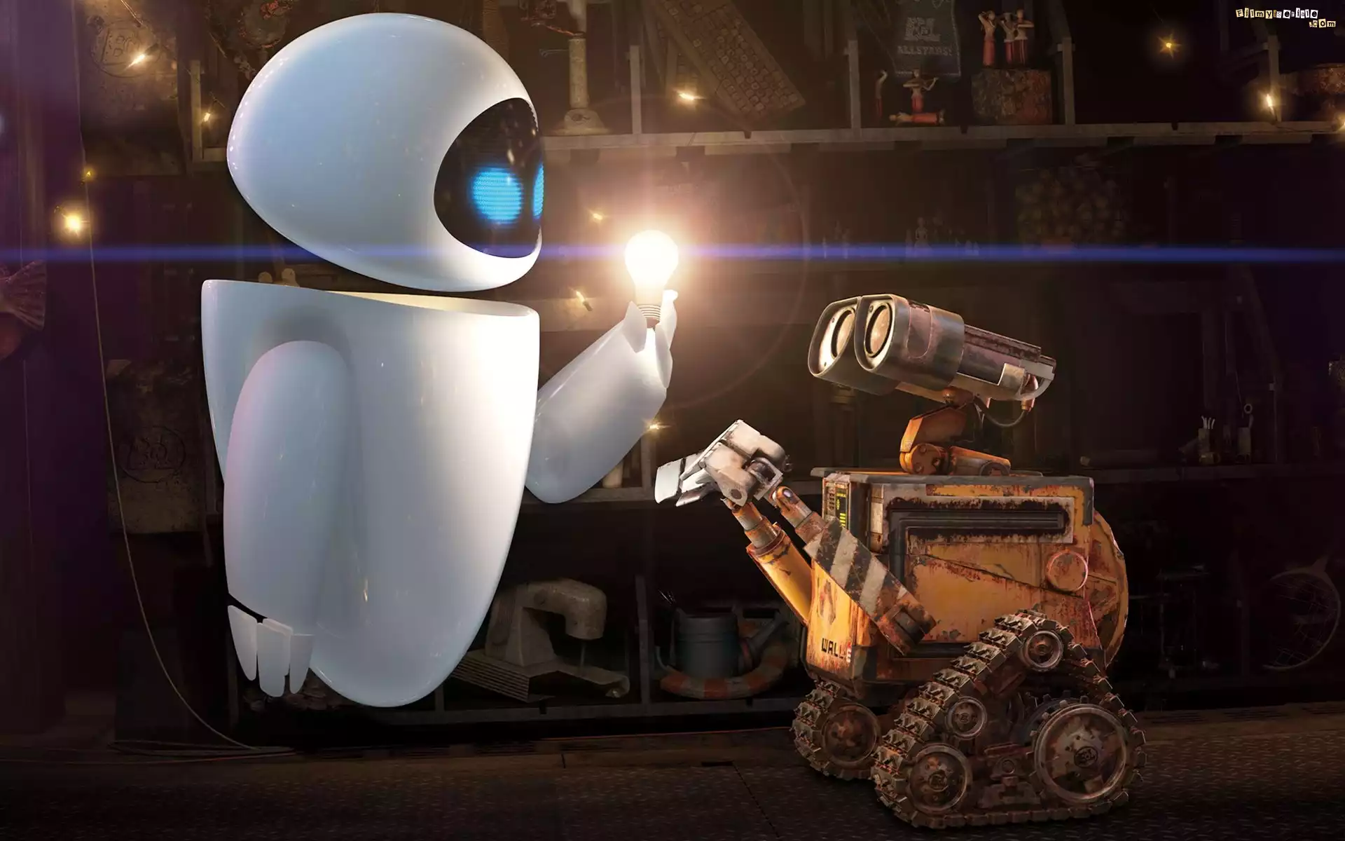 Wall-e, Eva, Roboty