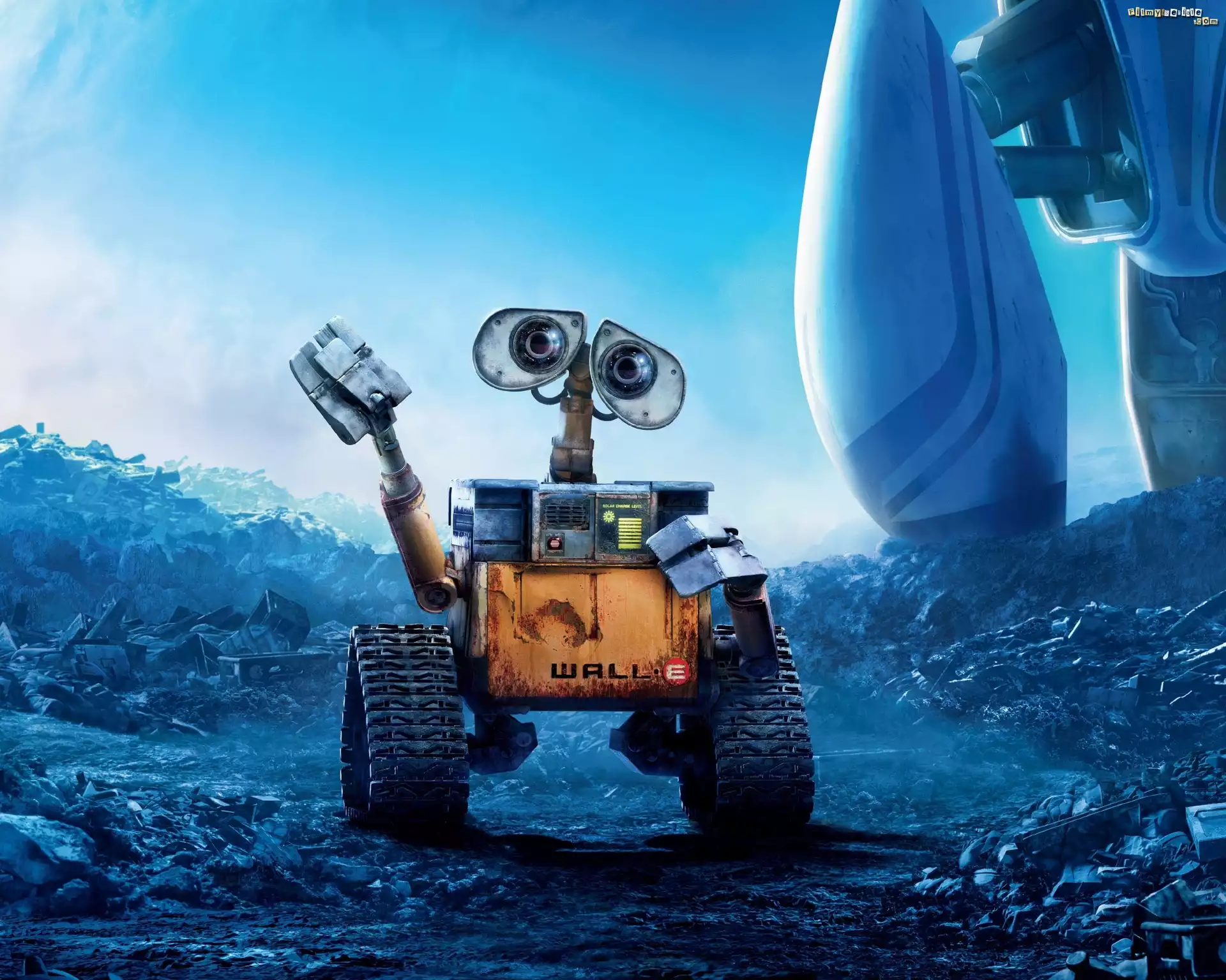 Wall E, wysypisko, złomu