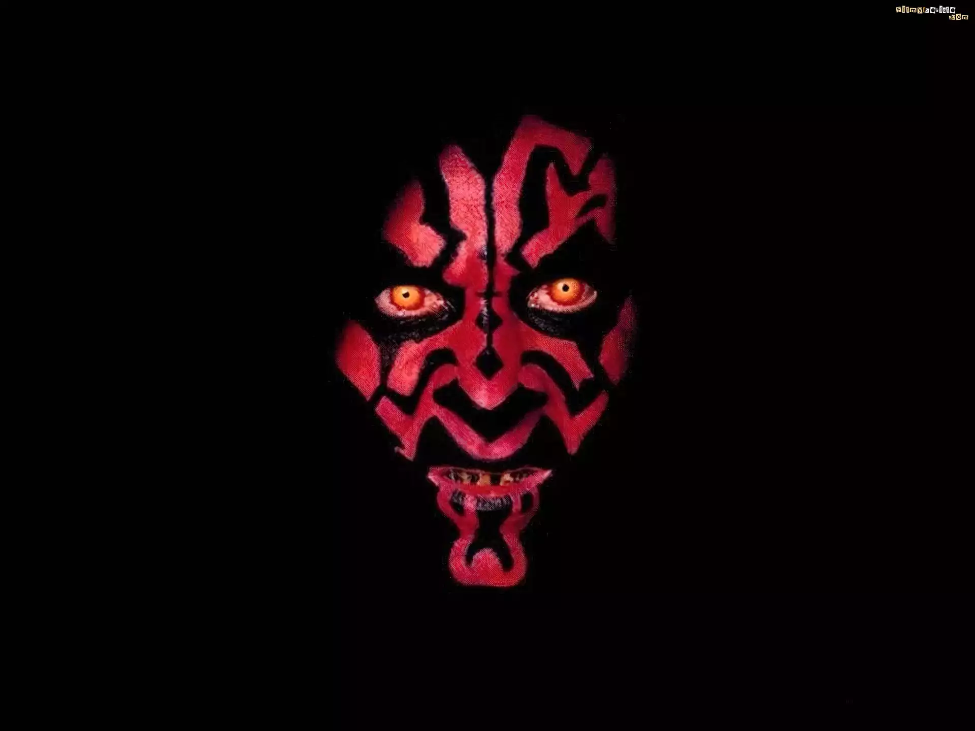 Star Wars, twarz, czarne, tło, Darth Maul