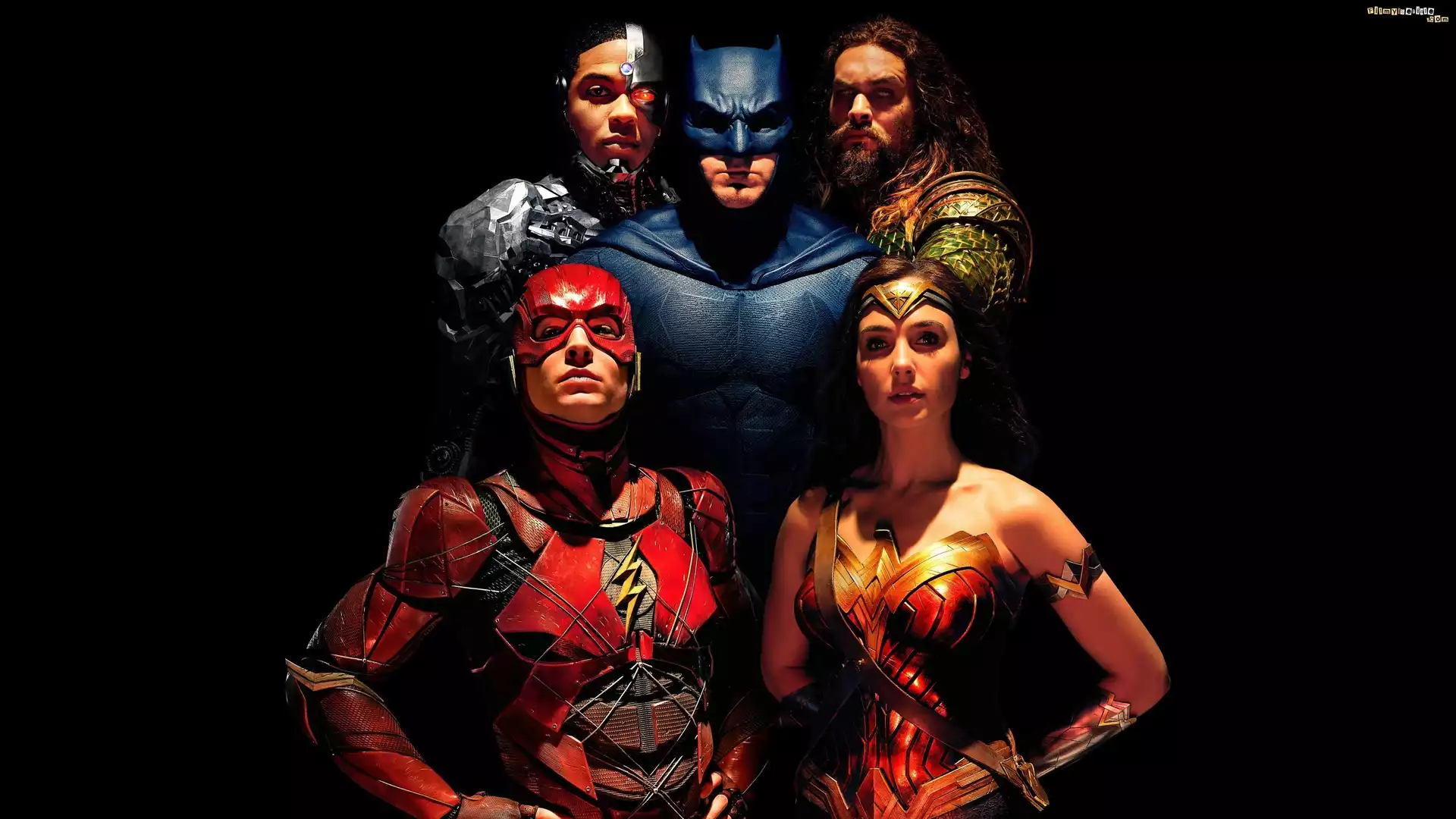 Film, Justice League, Liga Sprawiedliwości, Ray Fisher - Cyborg, Ben Affleck - Batman, Jason Momoa - Aquaman, Ezra Miller - Flash, Gal Gadot - Wonder Woman