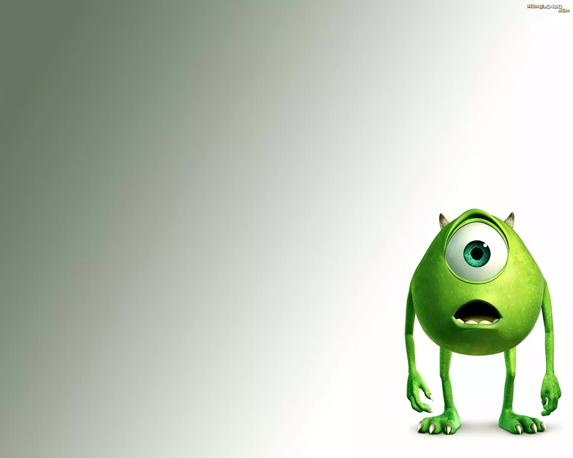 Potwory i spółka, Monsters Inc, Zielony, Stworek, Mike Wazowski